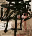 schwarze Ahnungen, 2009, 160cm x 120cm, Acryl auf Leinwand