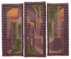 Gazelle, 2015, 3 x 205 cm x 85cm, Jacquard-Doppelgewebe, Gras, Leinen, Polyamid, Edelstahl