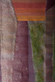 Gazelle, 2015, Detail, Jacquard-Doppelgewebe, Gras, Leinen, Polyamid, Edelstahl